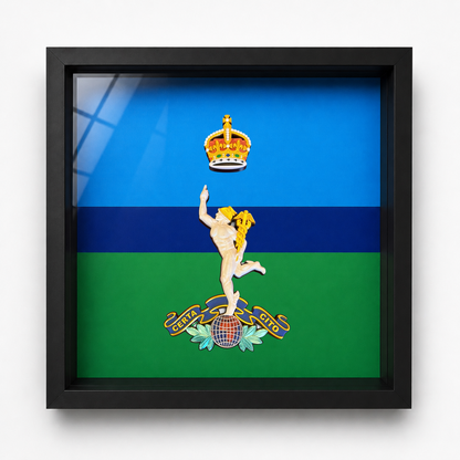Royal Corps of Signals Cap Badge Display Frame King's Crown | Officially Licensed