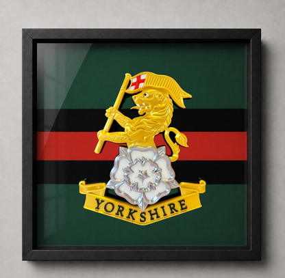 Royal Yorkshire Regiment Cap Badge Display Frame | Officially Licensed