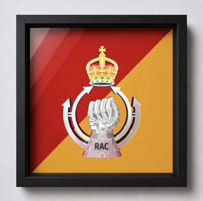 Royal Armoured Corps King's Crown Cap Badge Display Frame | Official MOD-Licensed Gift