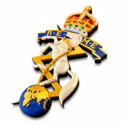 REME 3D Printed Cap Badge King's Crown
