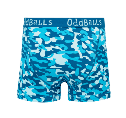 OddBalls - Blue Commando - Mens Cotton Boxer Shorts