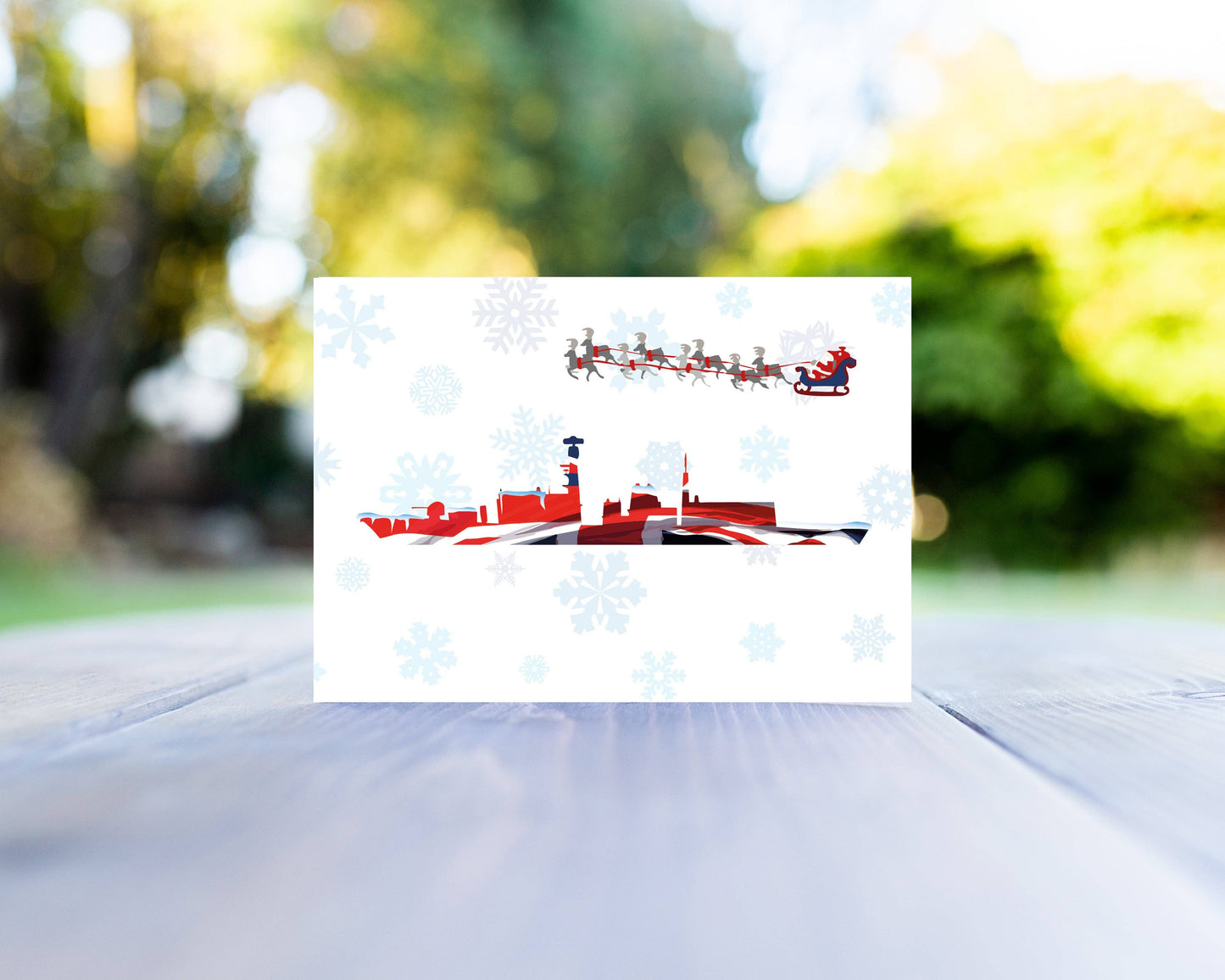 Gillian Jones Designs - T23 Frigate Christmas Card