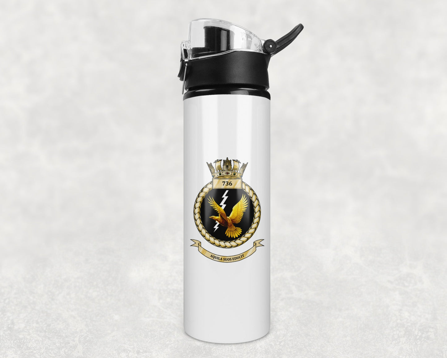 736 Naval Air Squadron - Flip Top Water Bottle