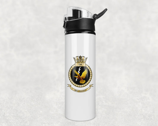 736 Naval Air Squadron - Flip Top Water Bottle