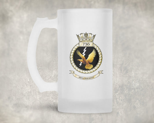 736 Naval Air Squadron - Frosted Stein/Tankard/Beer Mug - Frosted Stein/Tankard/Beer Mug