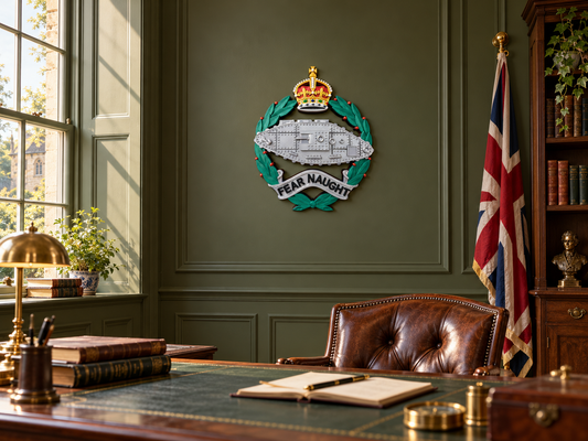 Royal Tank Regiment King's Crown Cap Badge | Officially Licensed