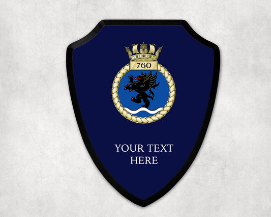 760 Naval Air Squadron - Royal Navy Printed Wall Shield
