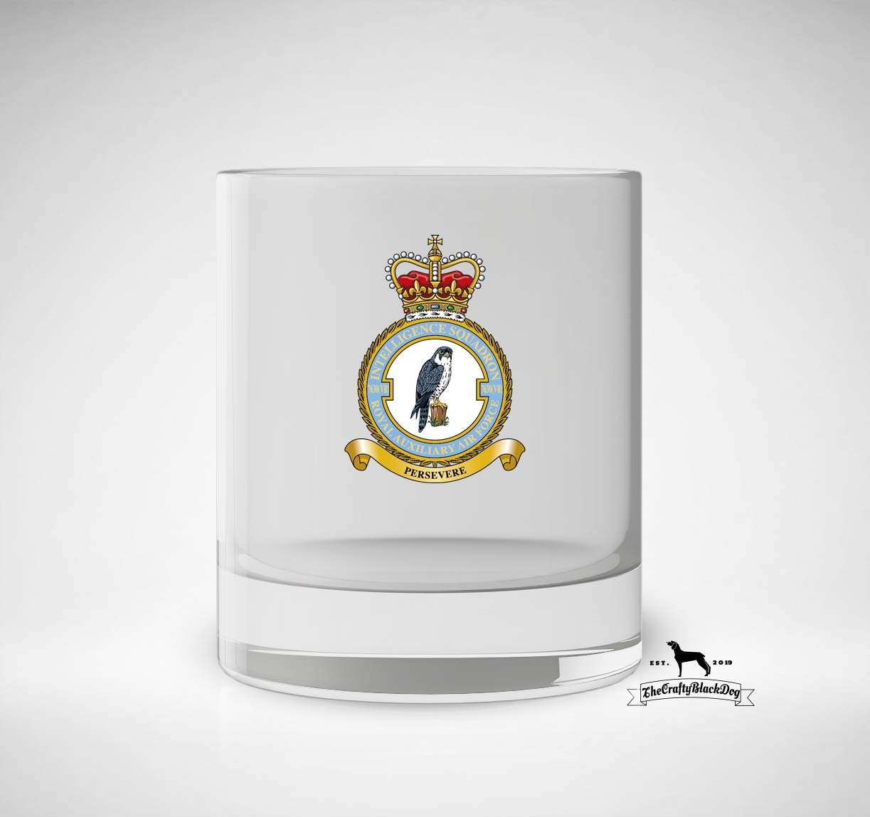 7630 VR Intelligence SQN RAuxAF - Whiskey/Spirit Glass