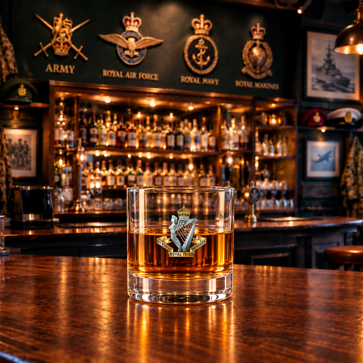 8 Kings Royal Irish Hussars - Whiskey Glass