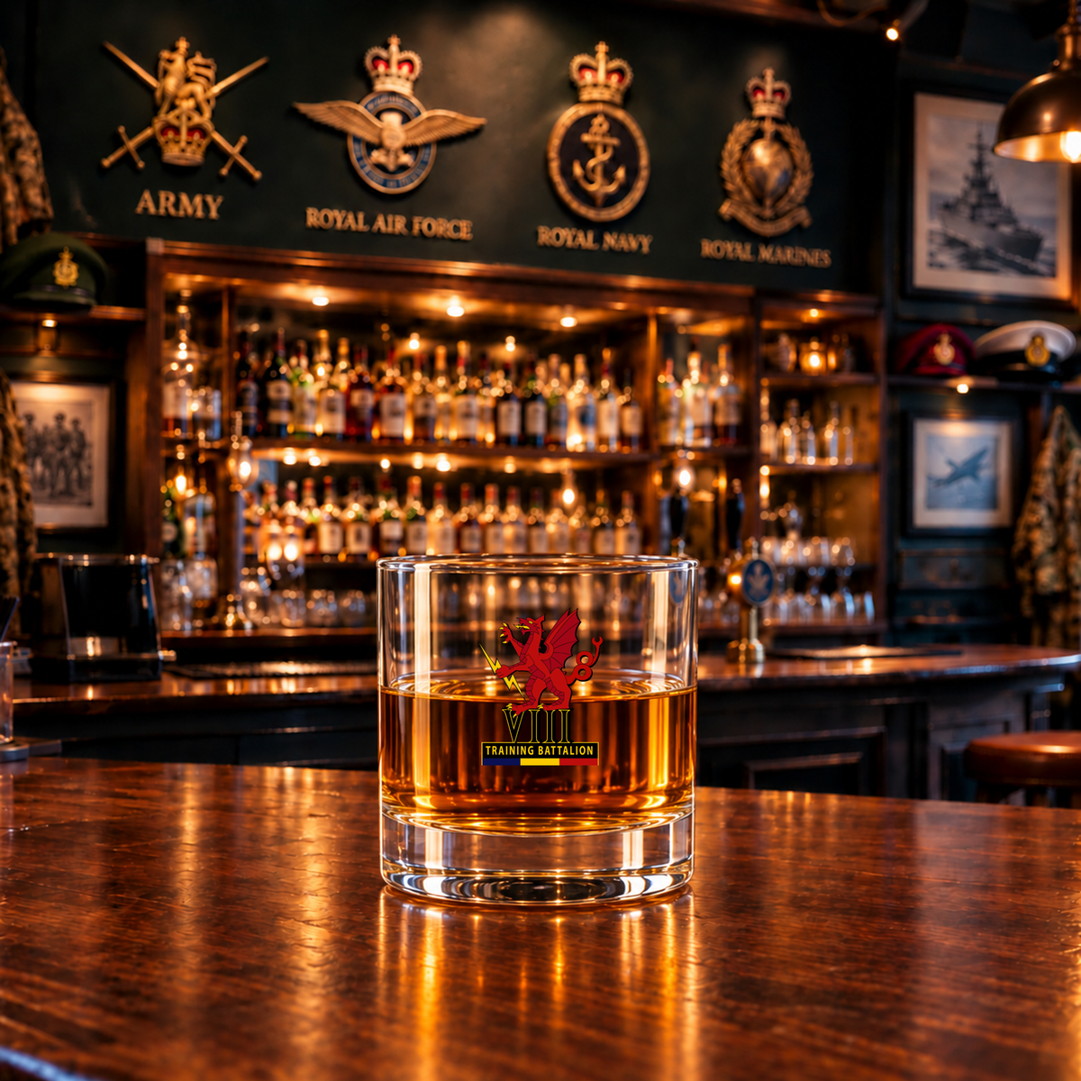 8 Training Bn REME - Whiskey Glass