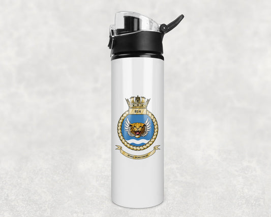814 Naval Air Squadron - Flip Top Water Bottle