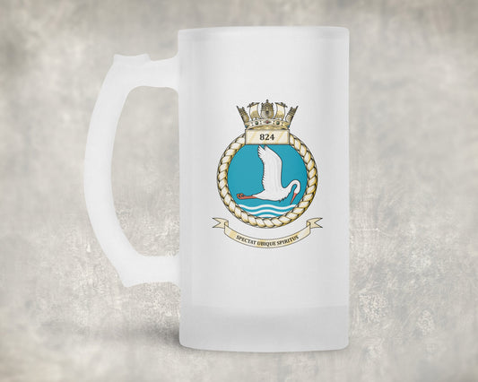 824 Naval Air Squadron - Frosted Stein/Tankard/Beer Mug - Frosted Stein/Tankard/Beer Mug