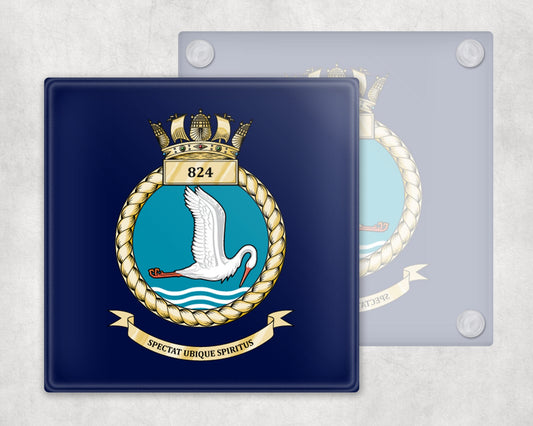 824 Naval Air Squadron - Glass Coaster