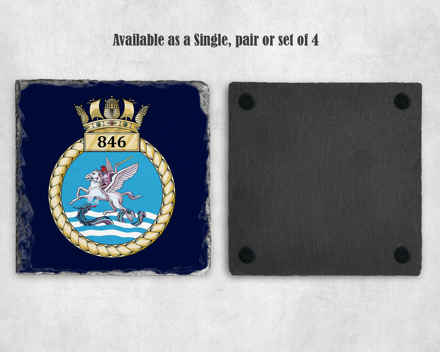 846 Naval Air Squadron - Slate Coaster