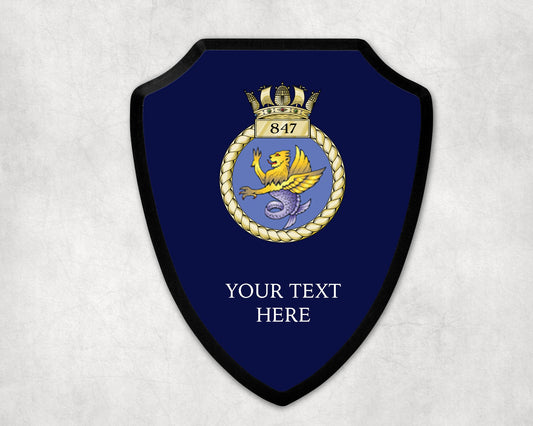 847 Naval Air Squadron - Royal Navy Printed Wall Shield