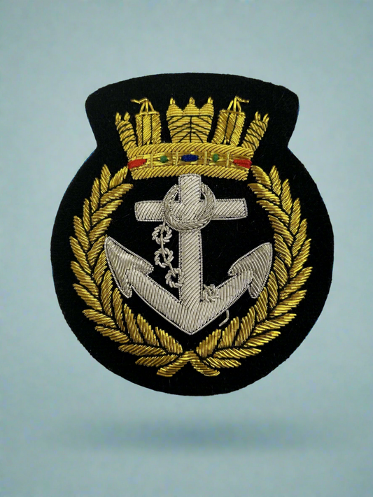Royal Navy Crown and Anchor - Blazer Badge