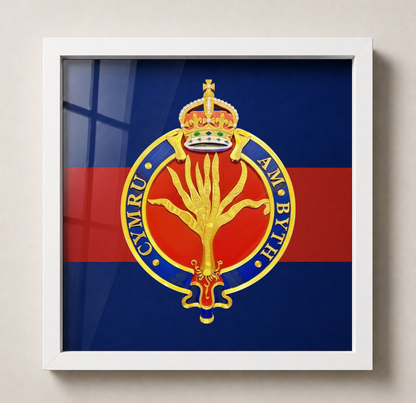 Welsh Guards King's Crown Cypher Display Frame | Officially Licensed