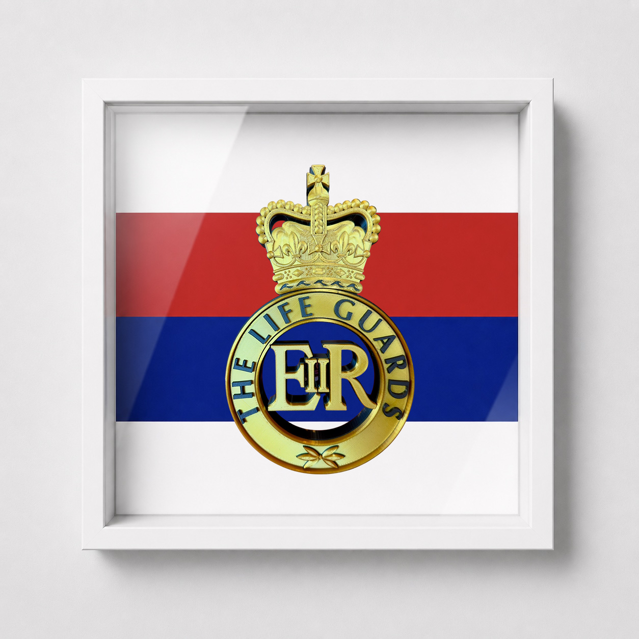 Life Guards Queen's Crown Cap Badge Display Frame | Official MOD-Licensed Gift