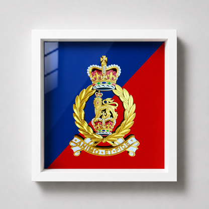 Adjutant General's Corps Queen's Crown Cap Badge Display Frame | Officially Licensed
