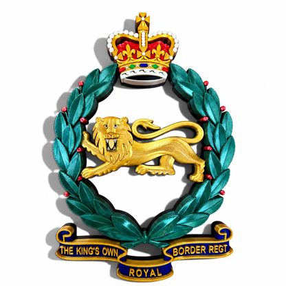 King's Own Royal Border Regiment Full Colour Cap Badge Crest | Officially Licensed