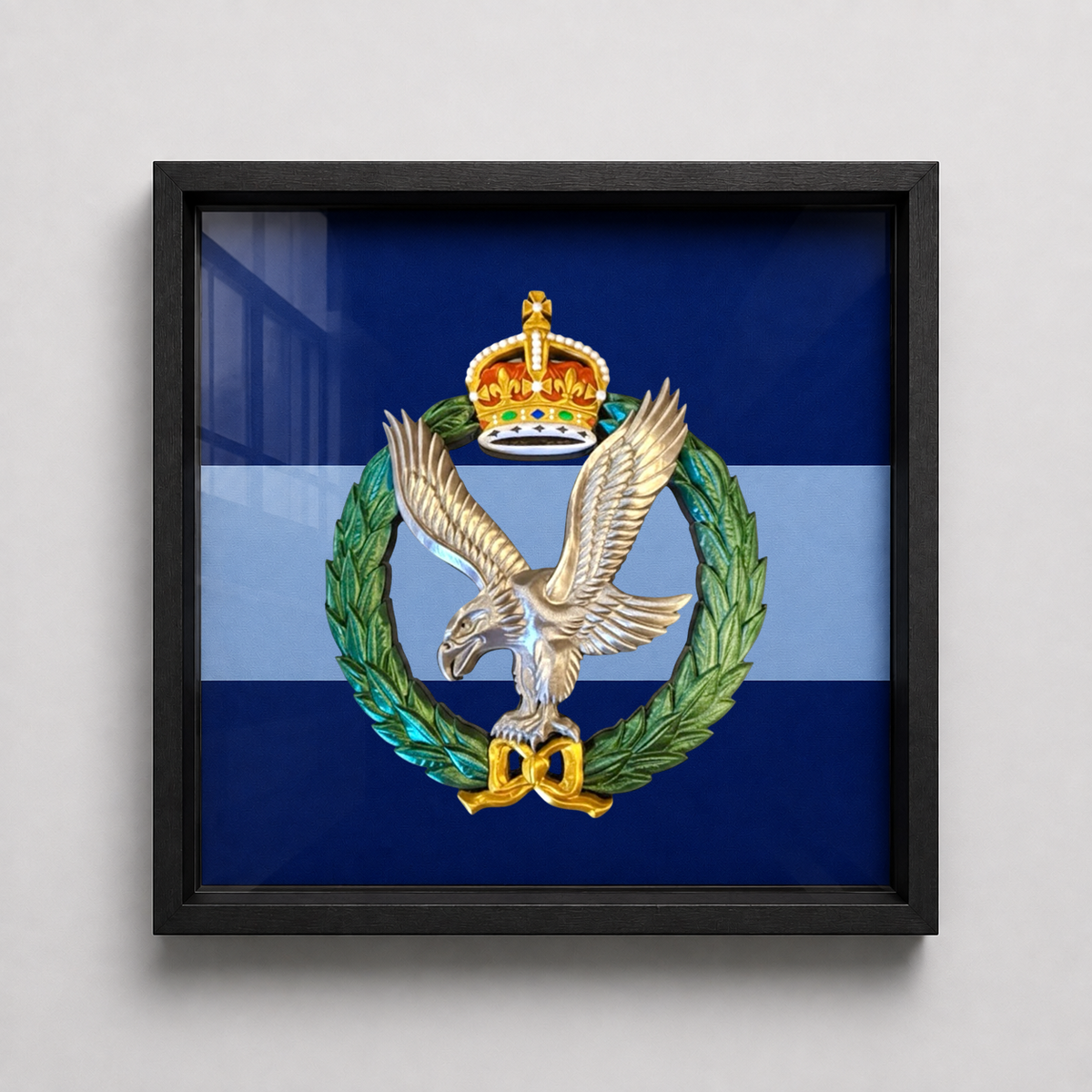 Army Air Corps Cap Badge Display Frame – King's Crown | Officially Licensed