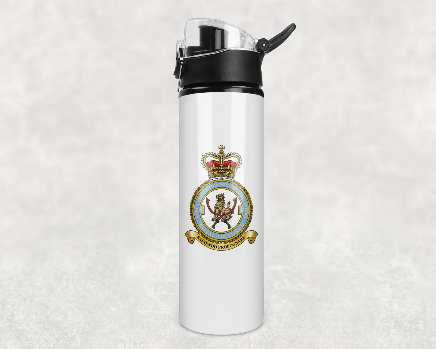 8 Force Protection Wing HQ - Flip Top Water Bottle