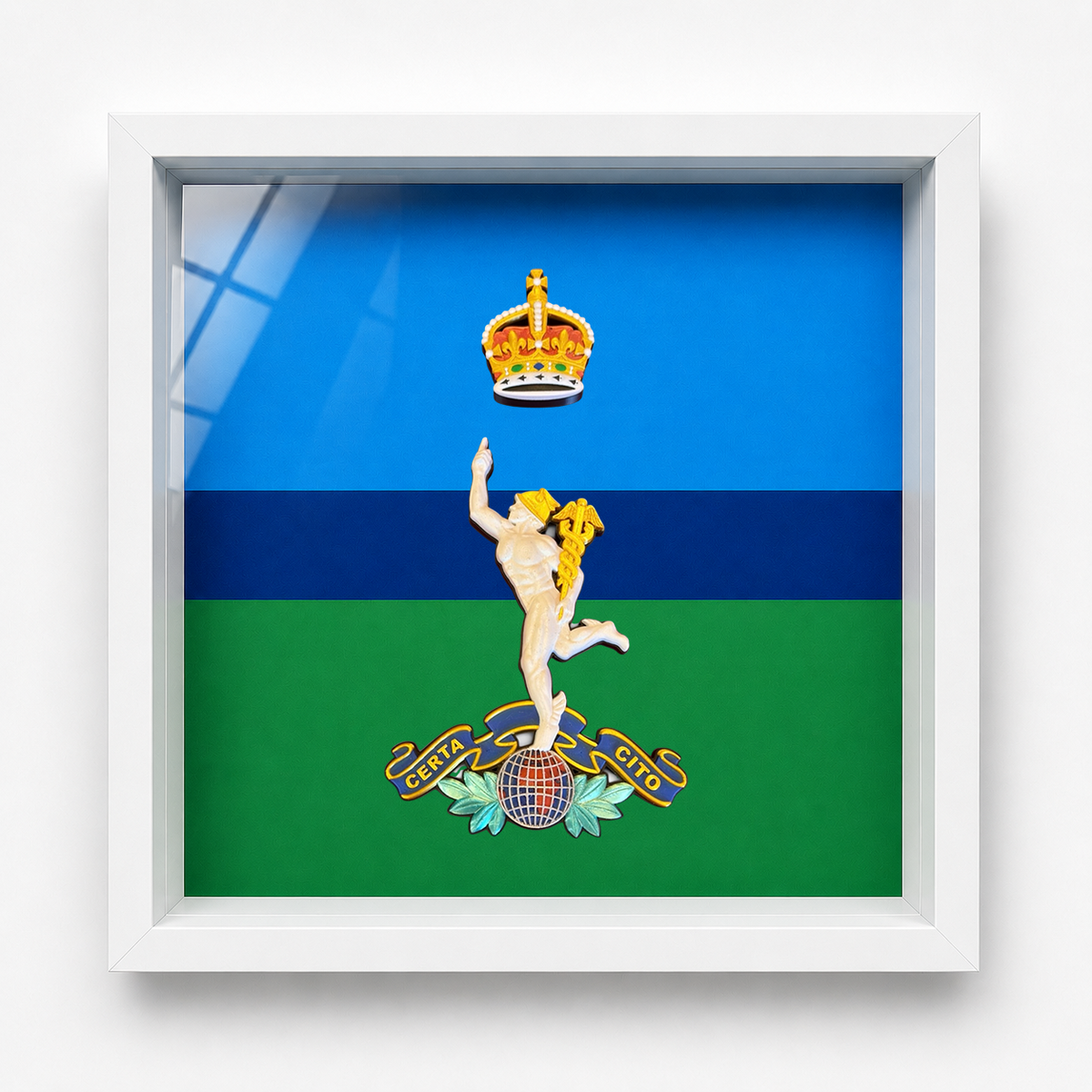 Royal Corps of Signals Cap Badge Display Frame King's Crown | Officially Licensed