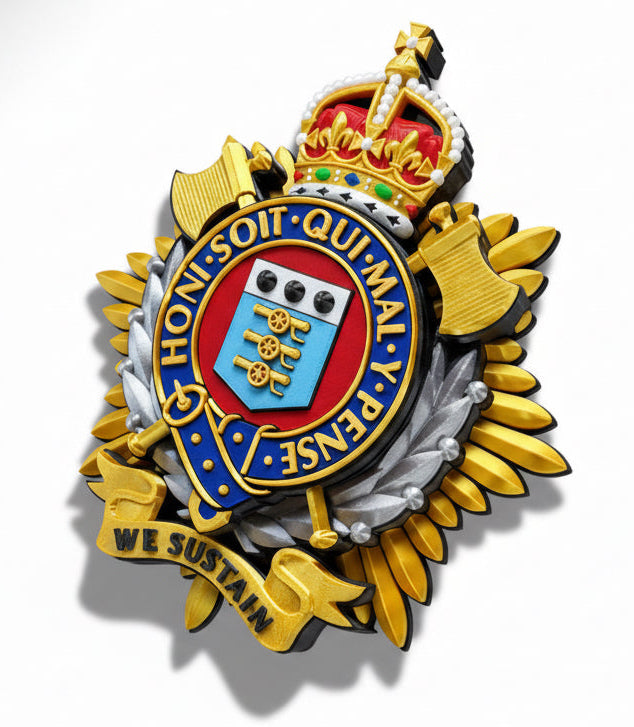 Royal Logistics Corps King's Crown Cap Badge