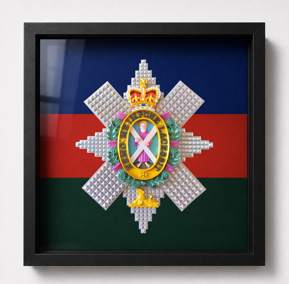 Black Watch Cap Badge Display Frame | Officially Licensed