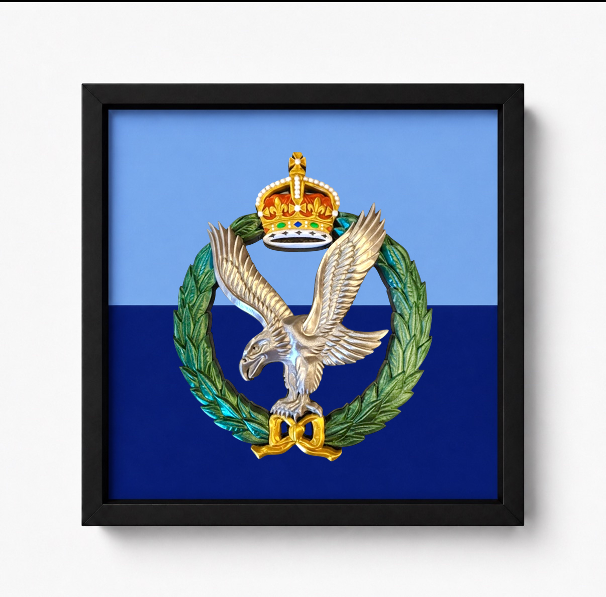 Army Air Corps King's Crown Cap Badge Display Frame | Official MOD-Licensed Gift