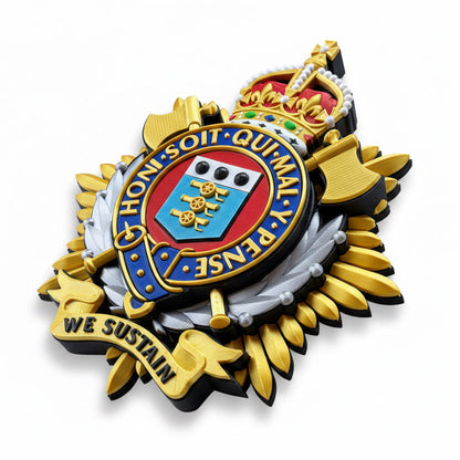 Royal Logistics Corps King's Crown Cap Badge