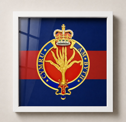 Welsh Guards Queen's Crown Cypher Display Frame | Officially Licensed