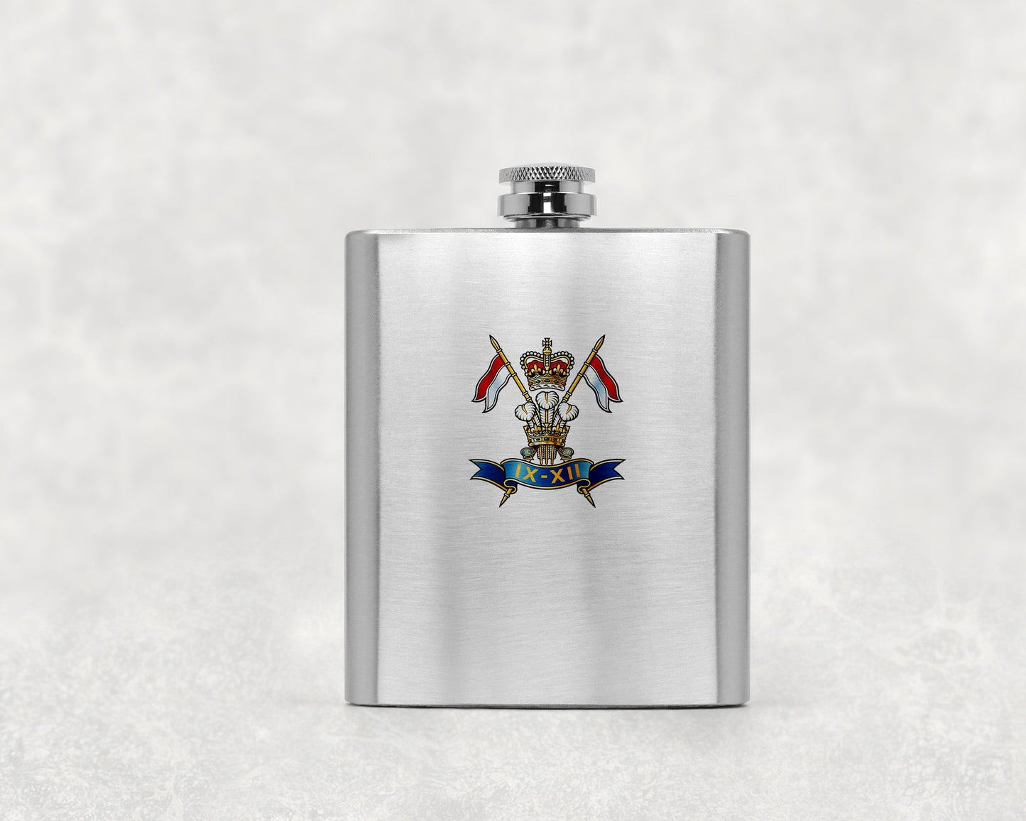 9th/12th Royal Lancers - Hip Flask