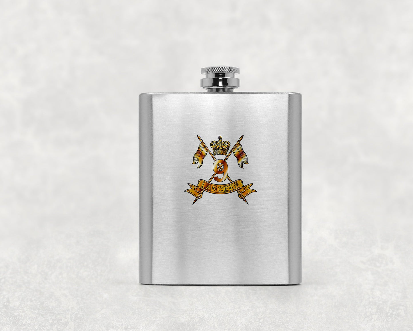 9th Queen's Royal Lancers - Hip Flask