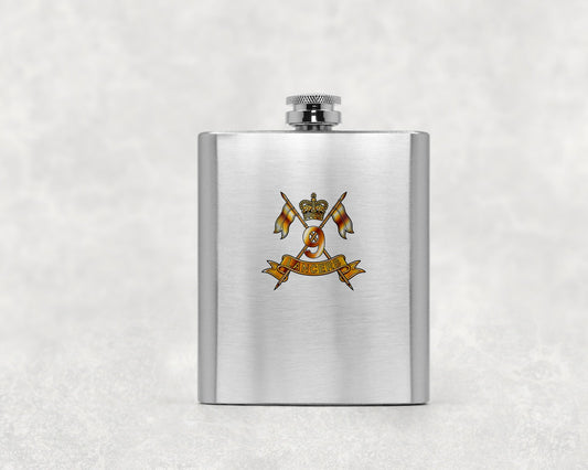 9th Queen's Royal Lancers - Hip Flask