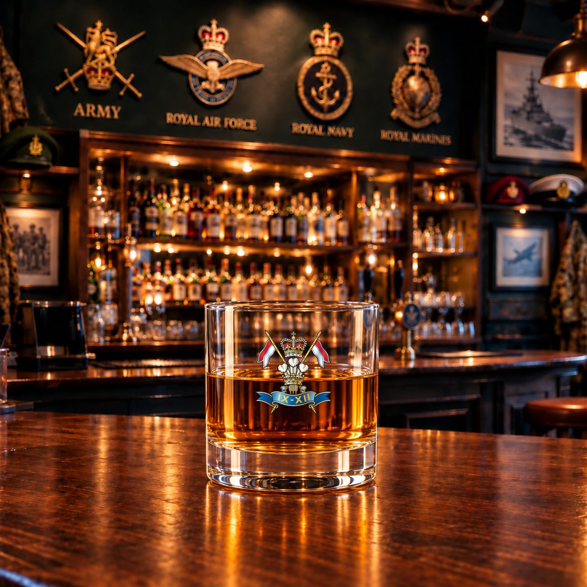 9th-12th Lancers - Whiskey Glass