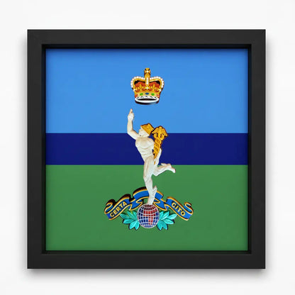 Royal Corps of Signals Cap Badge Display Frame – Queen's Crown | Officially Licensed