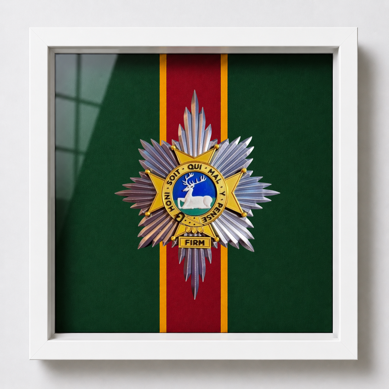 Worcestershire and Sherwood Foresters 3D Cap Badge Display Frame | Officially Licensed