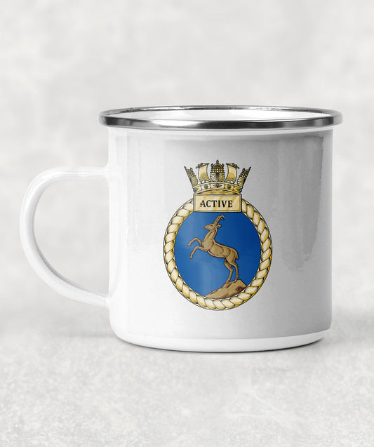 HMS Active - Enamel Mug