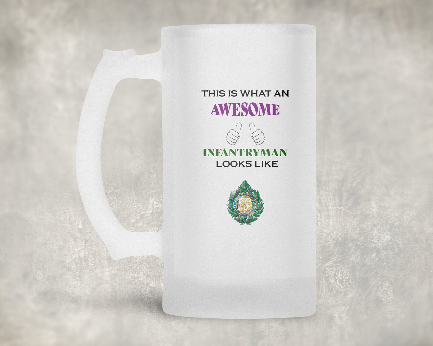 Argyll and Sutherland Highlanders - Awesome Infantryman Frosted Stein