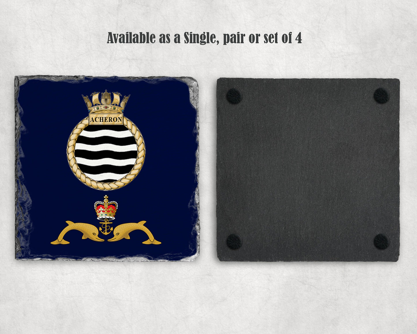 HMS Acheron - Slate Coaster