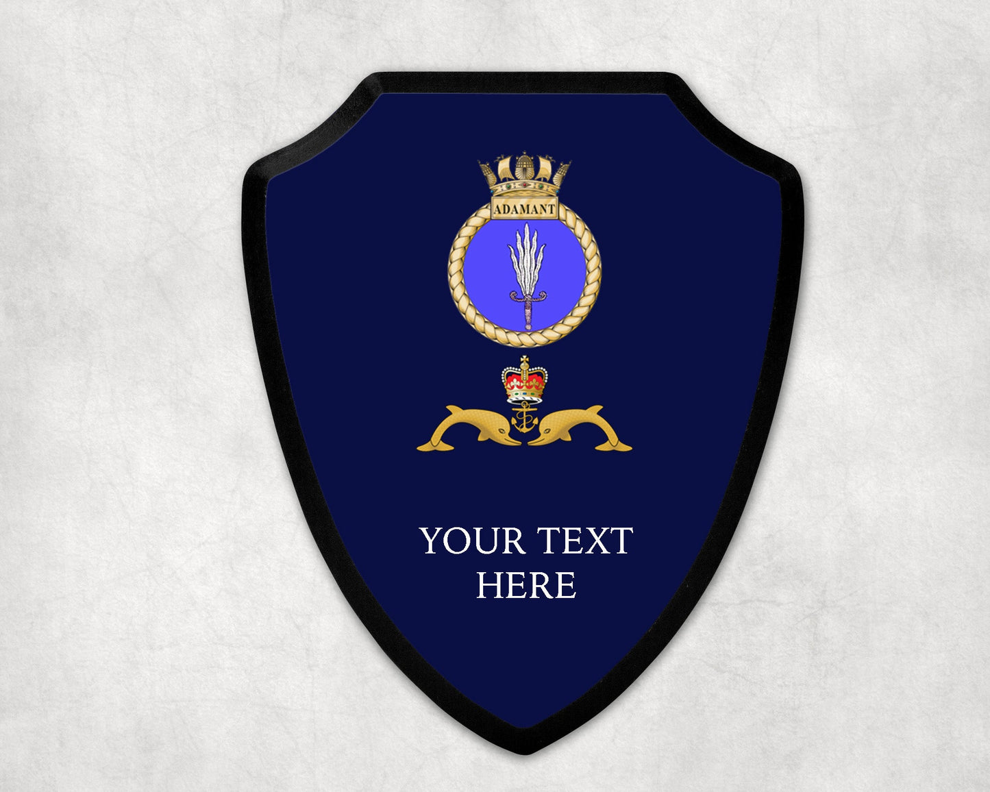 HMS Adamant - Royal Navy Printed Wall Shield