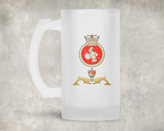 HMS Aeneas - Frosted Stein/Tankard/Beer Mug - Frosted Stein/Tankard/Beer Mug