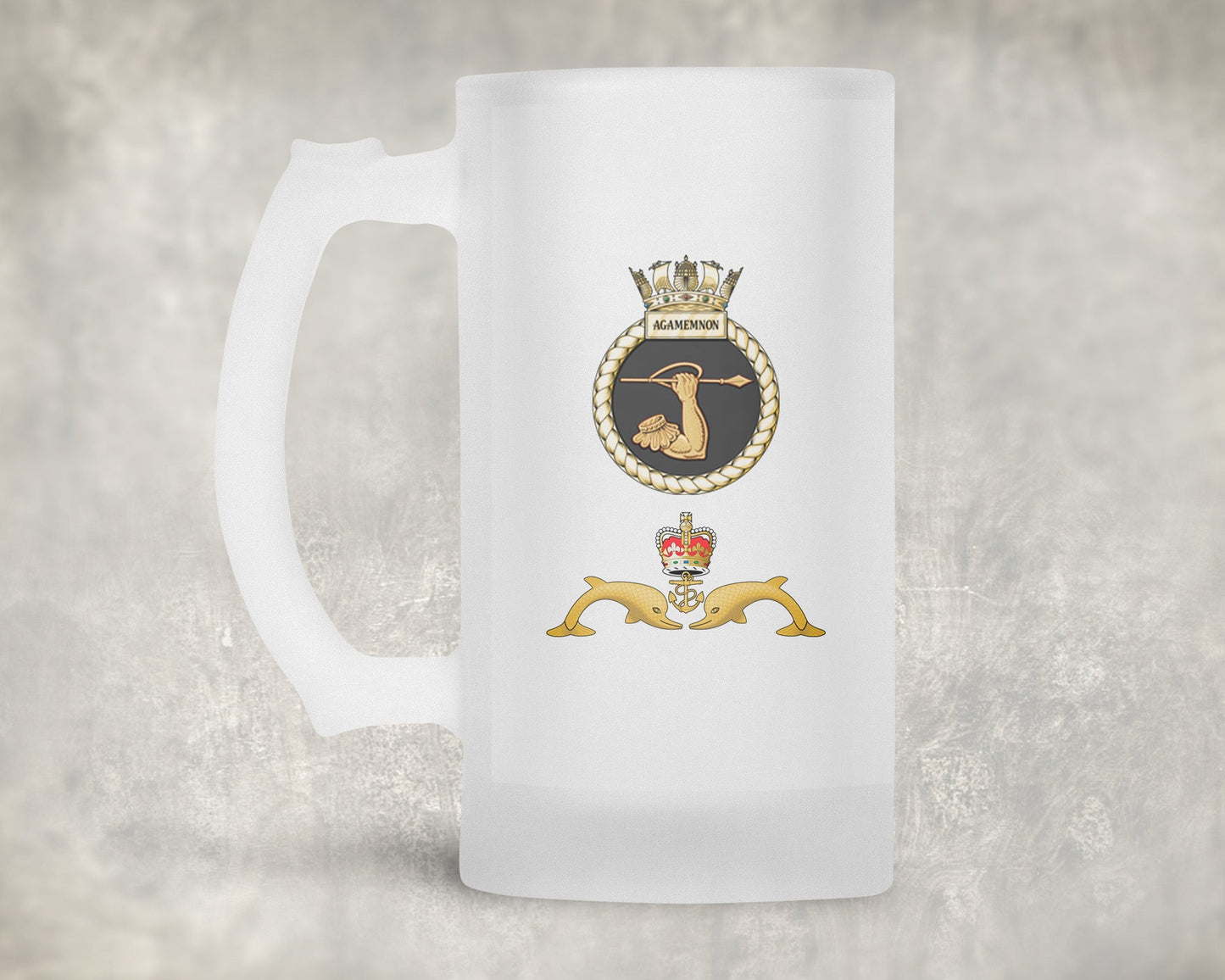 HMS Agamemnon - Frosted Stein/Tankard/Beer Mug - Frosted Stein/Tankard/Beer Mug