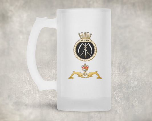 HMS Alaric - Frosted Stein/Tankard/Beer Mug - Frosted Stein/Tankard/Beer Mug
