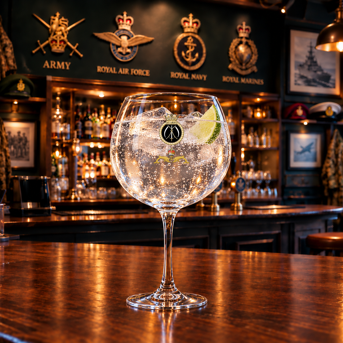 HMS Alaric - Gin Glass | The Crafty Black Dog
