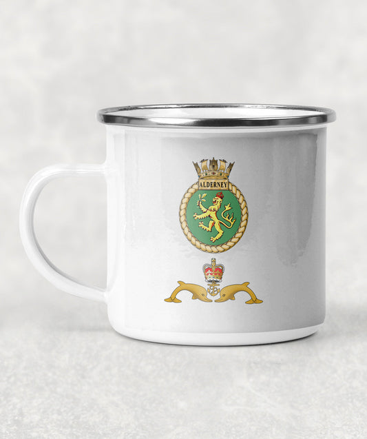 HMS Alderney - Enamel Mug