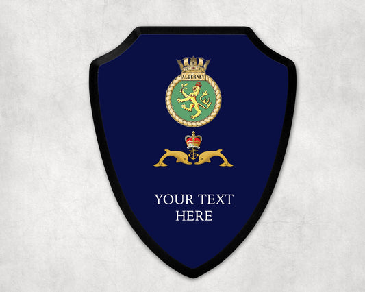 HMS Alderney - Royal Navy Printed Wall Shield