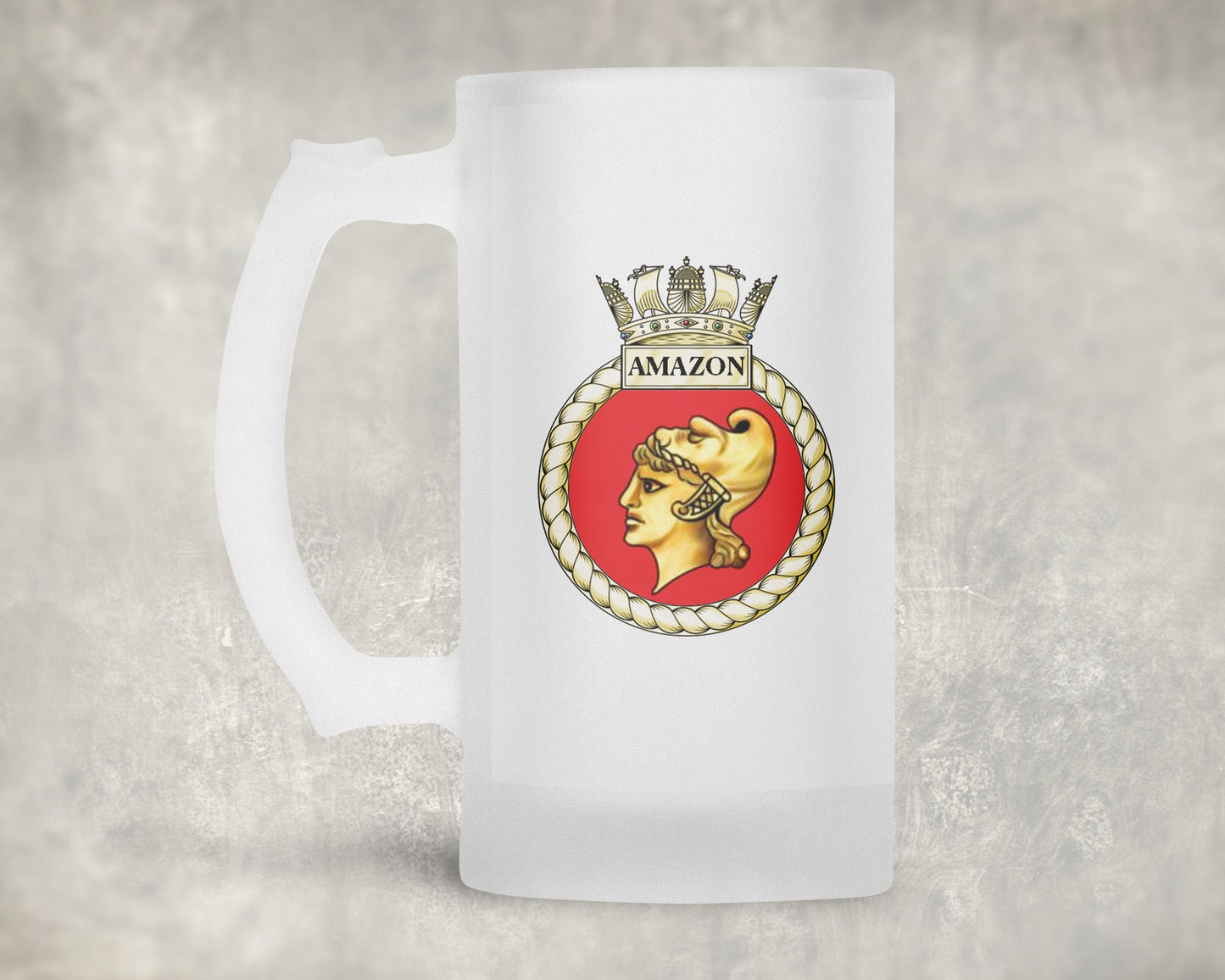 HMS Amazon - Frosted Stein/Tankard/Beer Mug - Frosted Stein/Tankard/Beer Mug