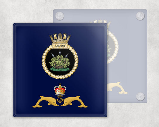 HMS Ambush - Glass Coaster